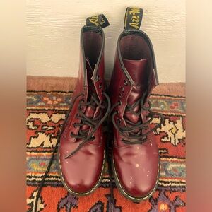 Dr. Martens combat boots, ox blood, 7.5